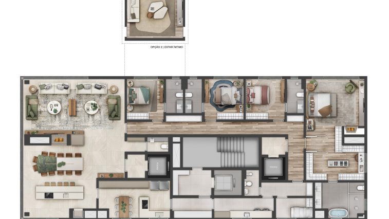 Planta 05 - 4 dorm 322,18m²